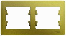 Рамка горизонтальная Systeme Electric Glossa 2-м. фисташковый картинка